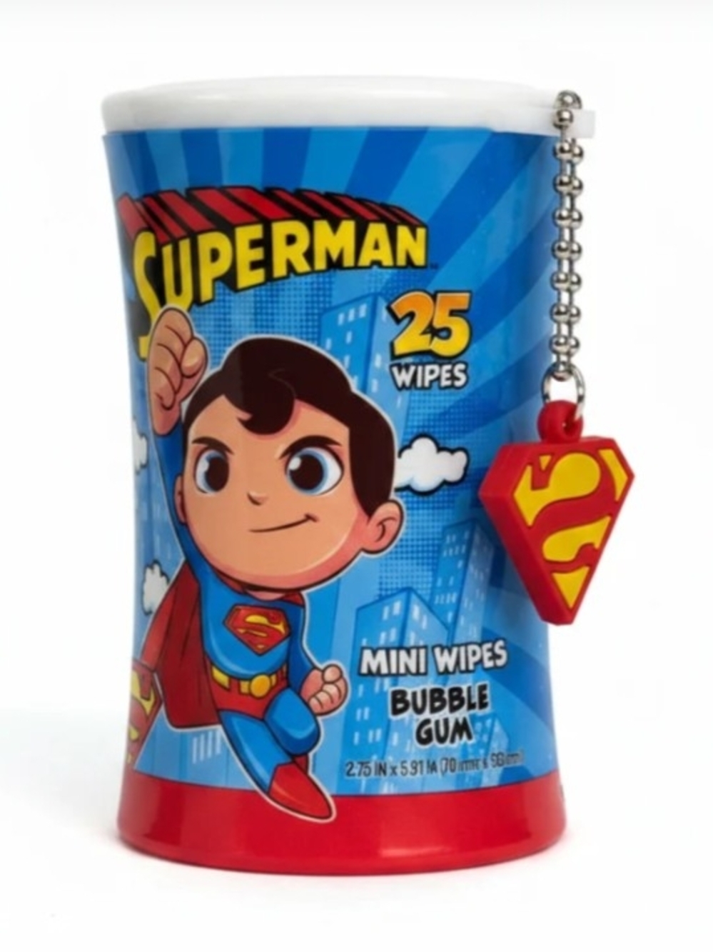 🟢 NEW DC Comics Mini Superman Wipes -25
